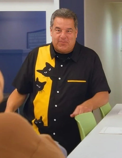 Steve Schirripa Sisterhood Inc Cat Print Shirt