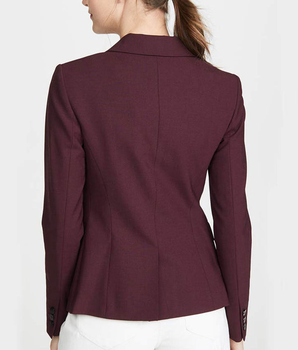 13 Reasons Why Alisha Boe Burgundy Blazer