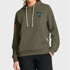 New York Jets Olive 2025 Salute to Service Sideline Hoodie