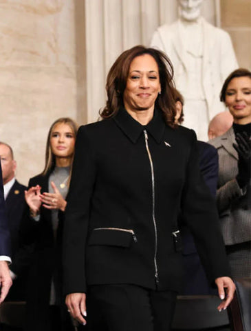 Kamala Harris Black Wool Jacket