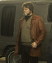 Nick Offerman's Fargo Fargo Brown Leather Coat