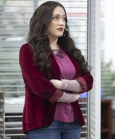 Shifting Gears Kat Dennings Maroon Blazer