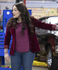 Shifting Gears Kat Dennings Maroon Blazer