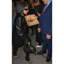 Lady Gaga Stuns in Leather jacket