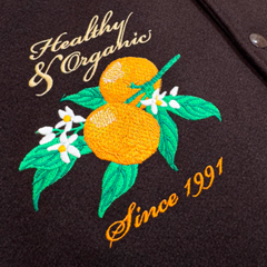 Larry June Midnight Organic Varsity Jacket