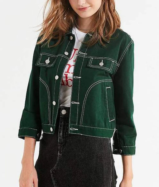 9-1-1 Corinne Massiah Green Denim Jacket