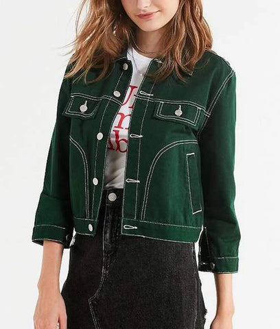 9-1-1 Corinne Massiah Green Denim Jacket
