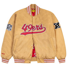San Francisco 49ers GOLF WANG Gold Satin Bomber Jacket