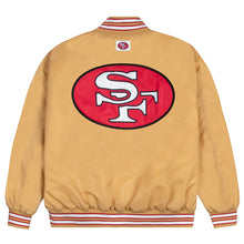 San Francisco 49ers GOLF WANG Gold Satin Bomber Jacket