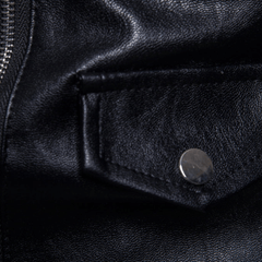 Multi-zip leather jacket jacket