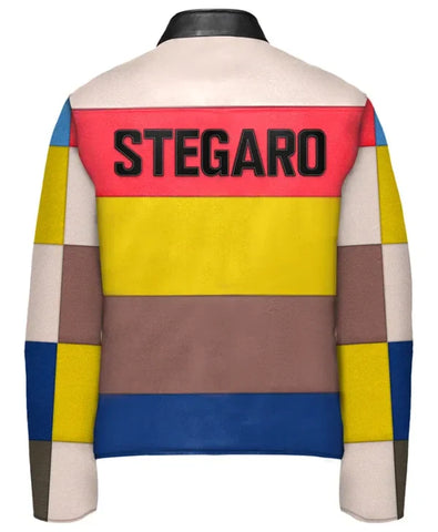 Stegaro Multicolor Leather Jacket