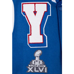 NY Giants Mashup Rib Blue Varsity Jacket