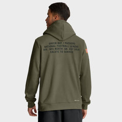 Green Bay Packers Olive 2025 Salute to Service Sideline Hoodie