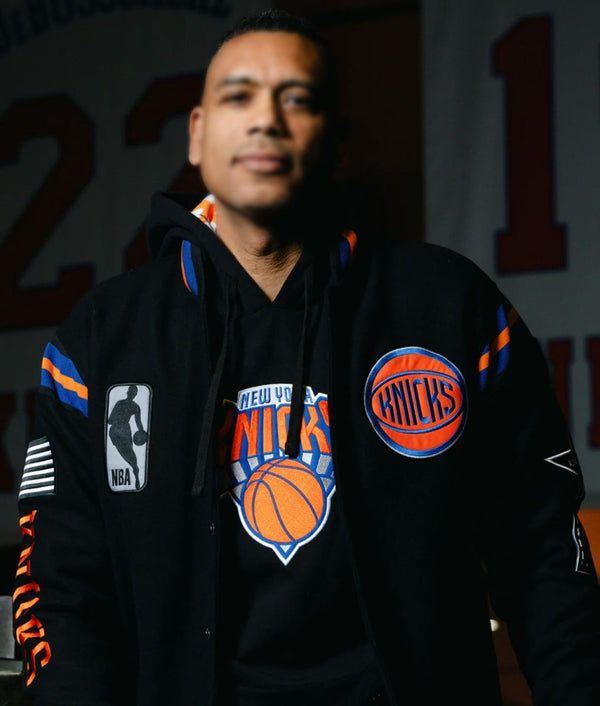 NY Knicks Flight Dream History Collection Black Jacket