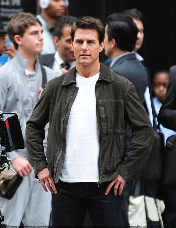 Tom Cruise's Burberry Brit Reckitt Suede Jacket