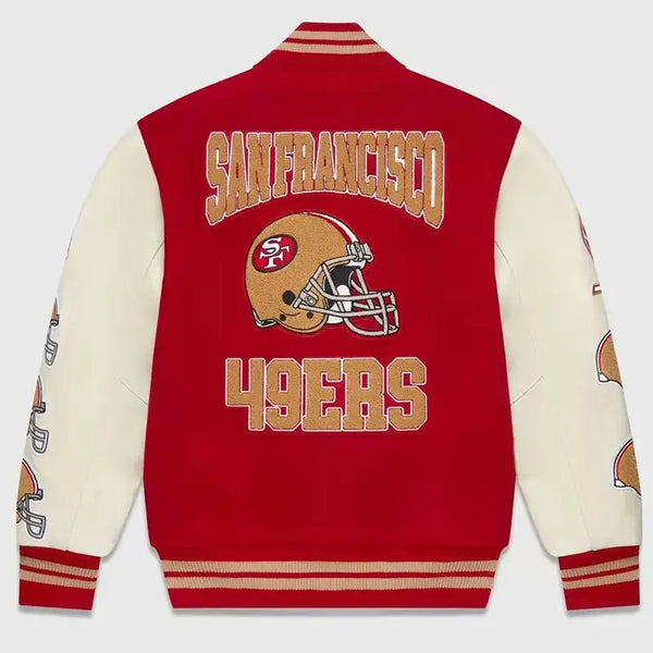 San Francisco 49ers Ovo Full-Snap Varsity Jacket