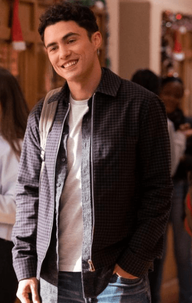 Never Have I Ever S03 Paxton Hall Yoshida Black Cotton Jacket