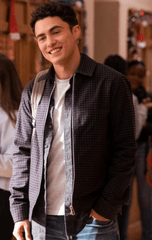 Never Have I Ever S03 Paxton Hall Yoshida Black Cotton Jacket