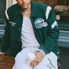Philadelphia Eagles Fly Eagles Fly Varsity Jacket
