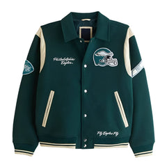 Philadelphia Eagles Fly Eagles Fly Varsity Jacket