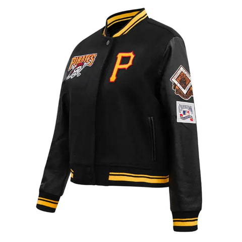 Retro Classic Rib Pittsburgh Pirates Varsity Jacket