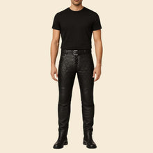 Black Medieval Leather Pants for LARP and Renaissance Costume