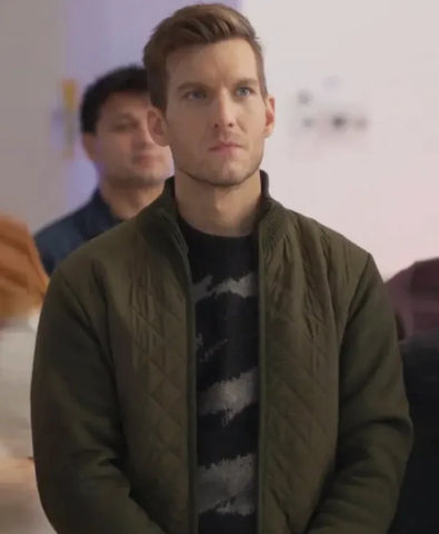 Return to Office Scott Michael Foster Green Jacket