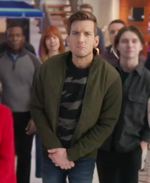 Return to Office Scott Michael Foster Green Jacket