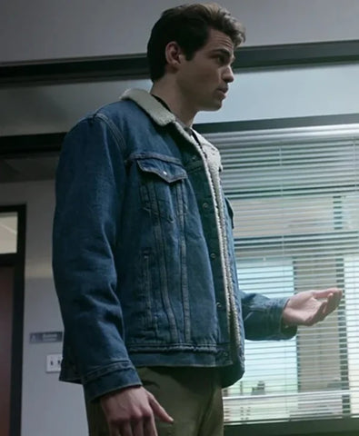 The Recruit Noah Centineo Blue Denim Jacket