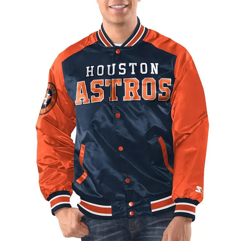 Houston Astros Renegade Varsity Satin Jacket