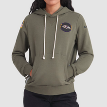 Baltimore Ravens Olive 2025 Salute to Service Sideline Hoodie