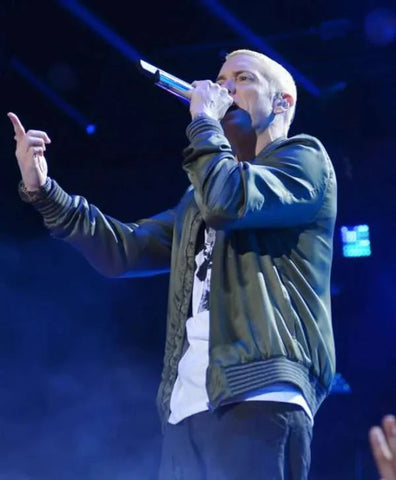 Eminem Saturday Night Live Green Bomber Jacket