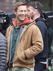 The Running Man 2025 Glen Powell Hooded Jacket