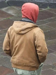 The Running Man 2025 Glen Powell Hooded Jacket