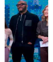 Good Morning America 2025 Tyler Perry Leather-Trimmed Jacket