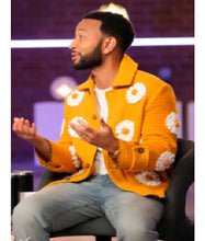 The Voice S27 John Legend Yellow Daisy Applique Jacket