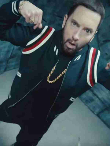American Rapper Eminem Godzilla Varsity Bomber Jacket