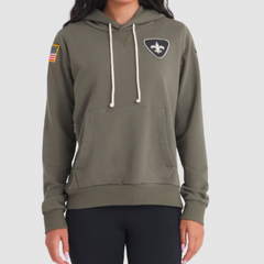 New Orleans Saints Olive 2025 Salute to Service Sideline Hoodie