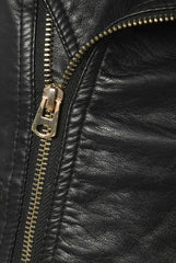 Women Biker Jacket, Black Leather Jacket