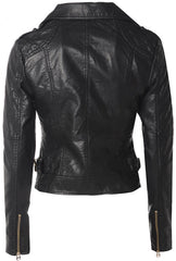 Women Biker Jacket, Black Leather Jacket