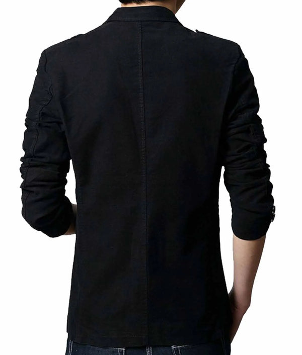 Men’s Slim Fit Black Casual Blazer