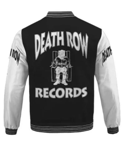 Snoop Dogg Death Row Records Black Varsity Jacket