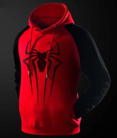 Spiderman Black and Red Pullover Hoodie