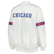Chicago Cubs Varsity White Satin Jacket