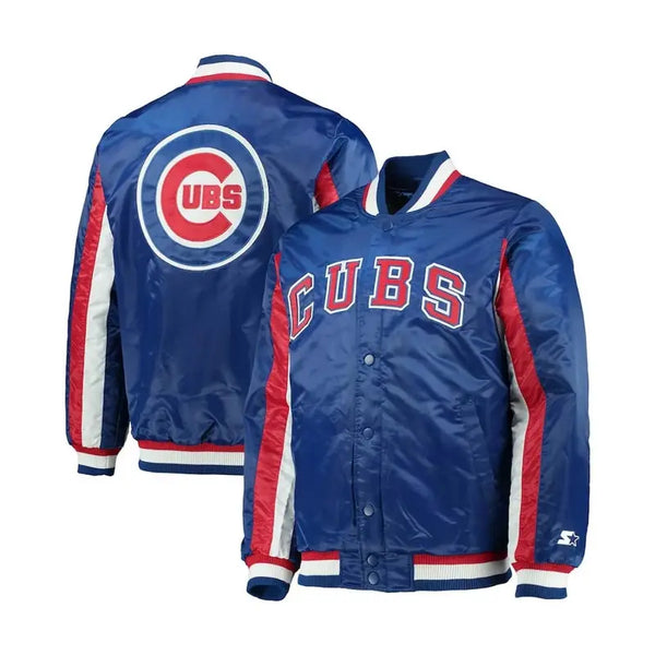 Chicago Cubs The Ace Royal Blue Satin Jacket