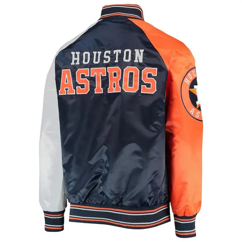 Houston Astros Reliever Raglan Satin Jacket