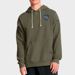 Tennessee Titans  Olive 2025 Salute to Service Sideline Hoodie