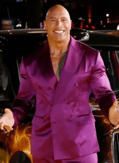 Black Adam Dwayne Johnson Purple Blazer