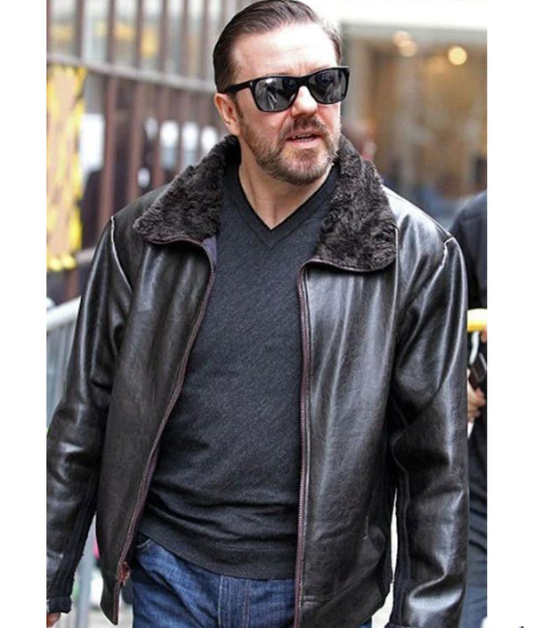 After Life Ricky Gervais Leather Jacket