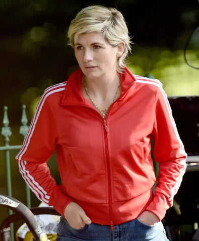 Toxic Town S01 Jodie Whittaker Red Jacket